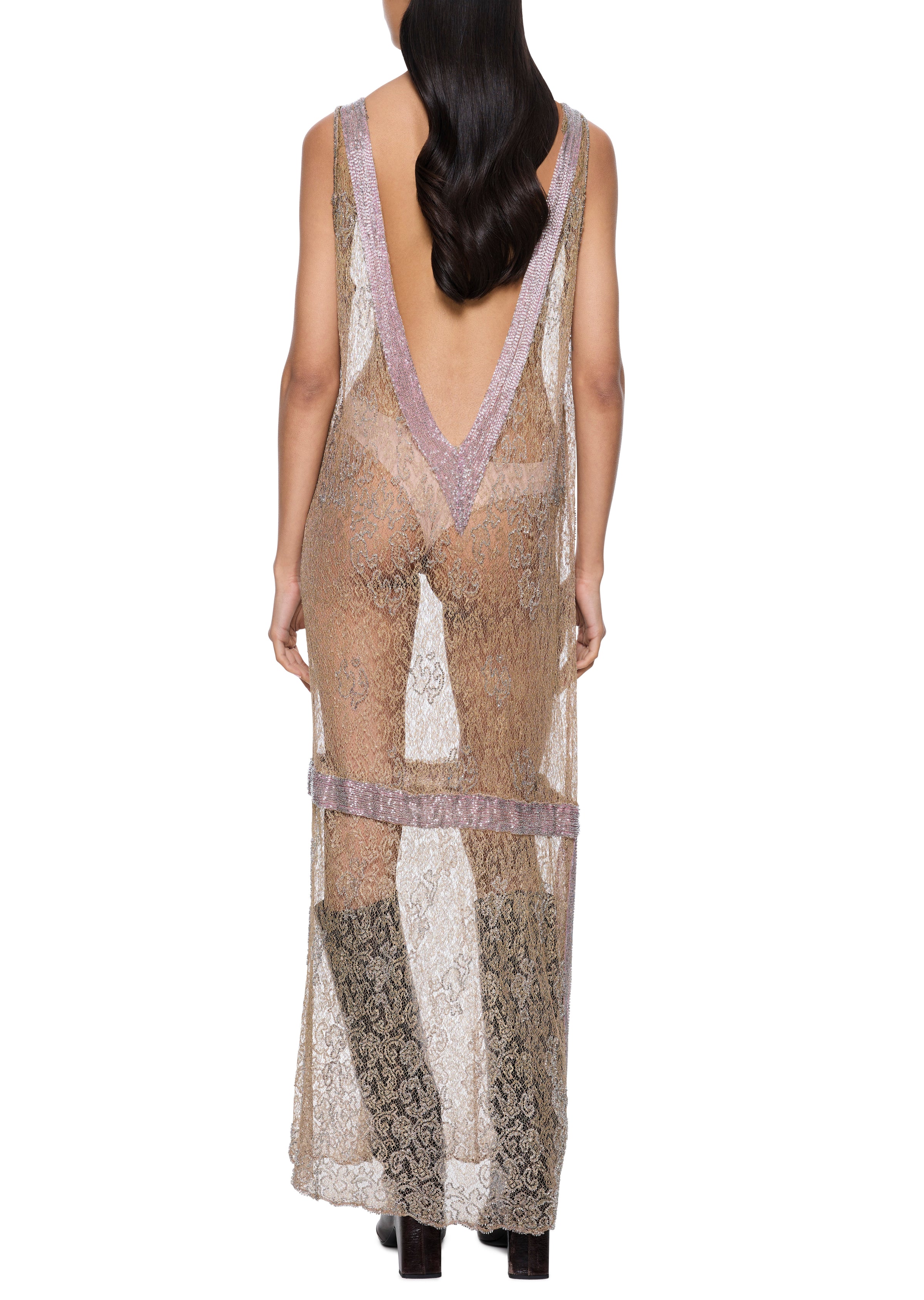 1920s Champagne Flapper Dress - Annie's Ibiza