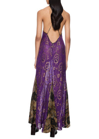 1940s Mauve and Gold Lamé Dress - Annie's Ibiza