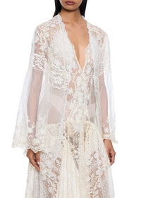 1940s Intricate Tulle and Lace Sundress with Blouse