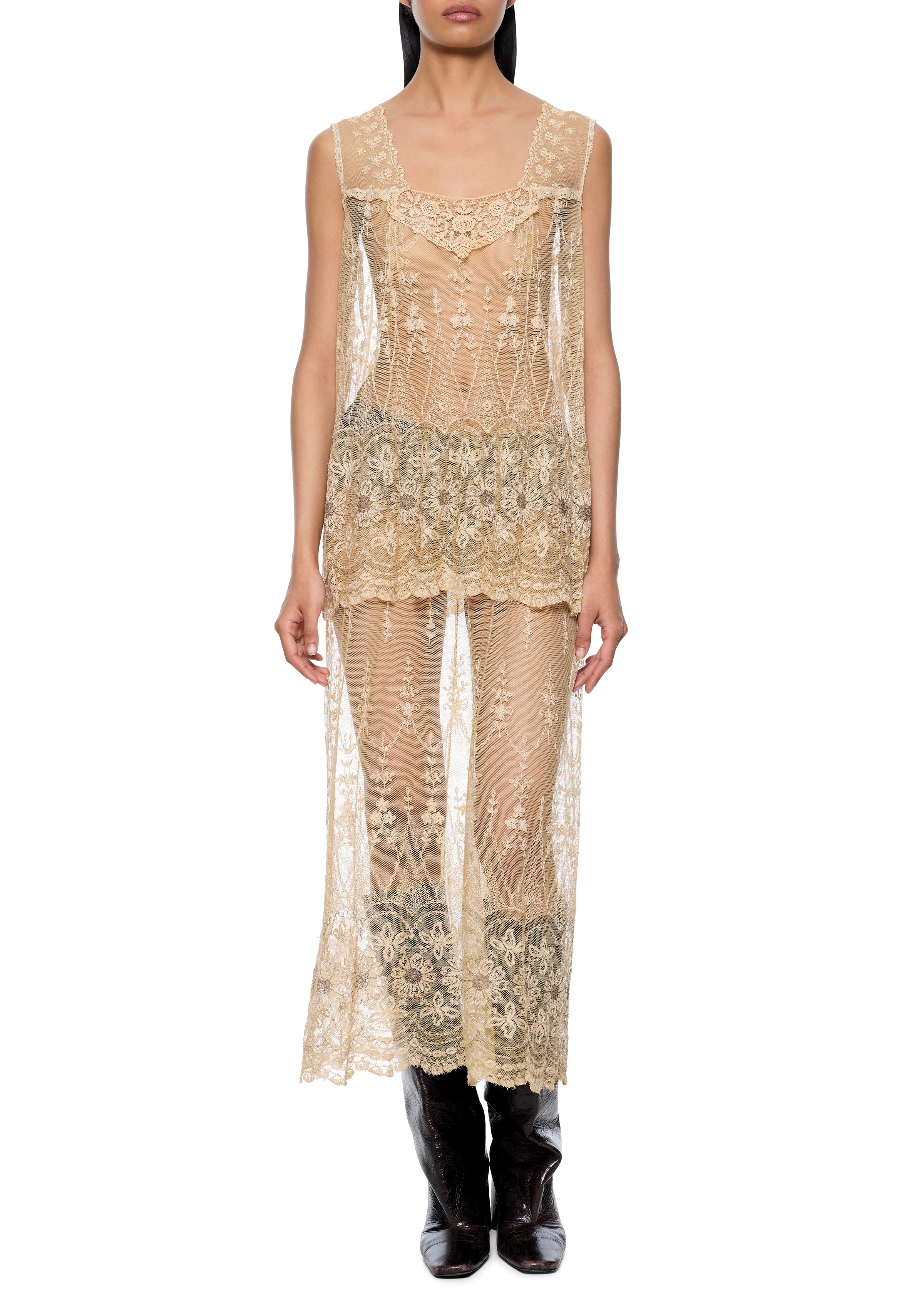1920s Lace Flapper Dress