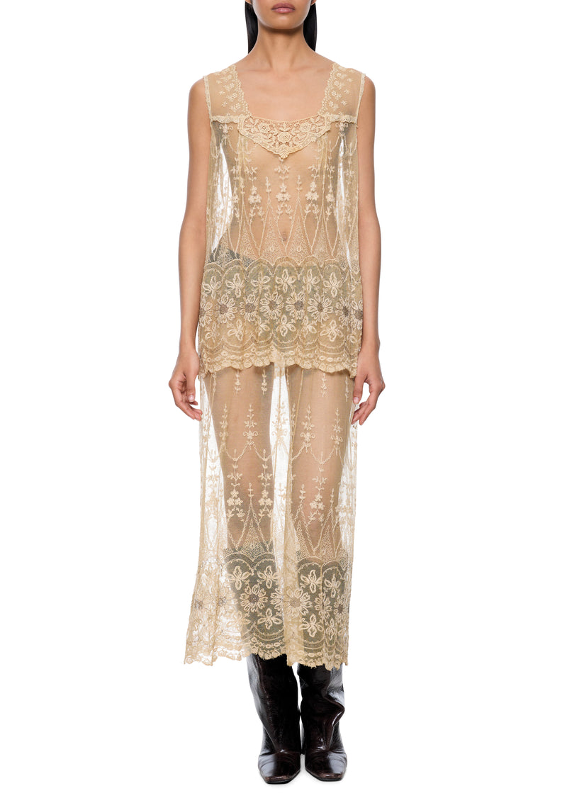 1920s Lace Flapper Dress