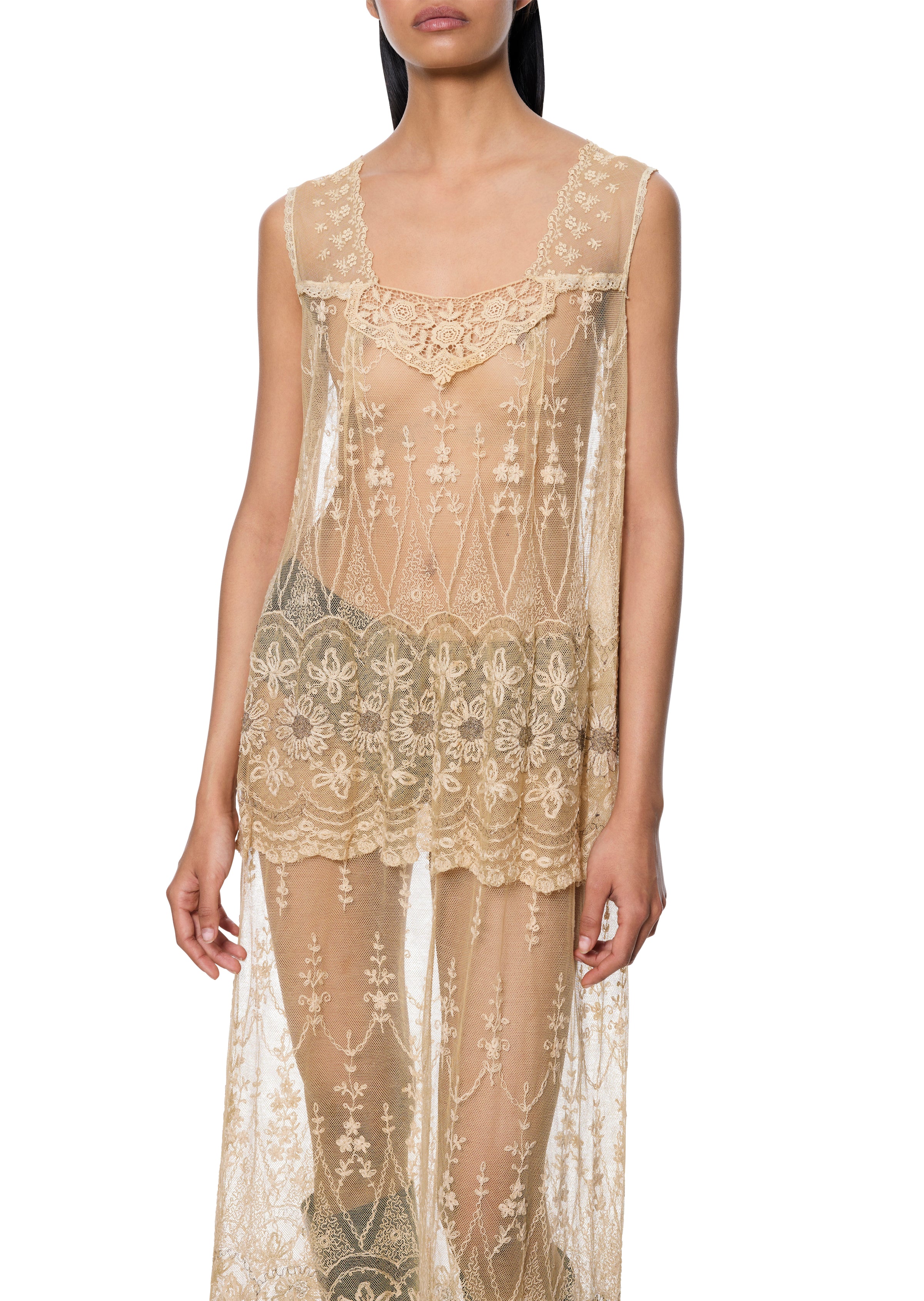 1920s Lace Flapper Dress