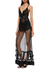 1940s Black Lace Dress
