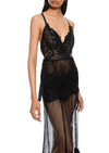1940s Black Lace Dress