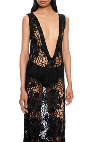 1920s Black Flapper Dress