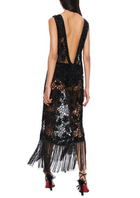 1920s Black Flapper Dress