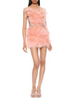 1920s Marabou and Ostrich Feather Mini Dress