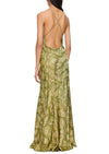 1920s Lime Green Lamé Gown