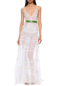 1940s White and Floral Sundress