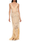 1940s Ivory Lace Gown