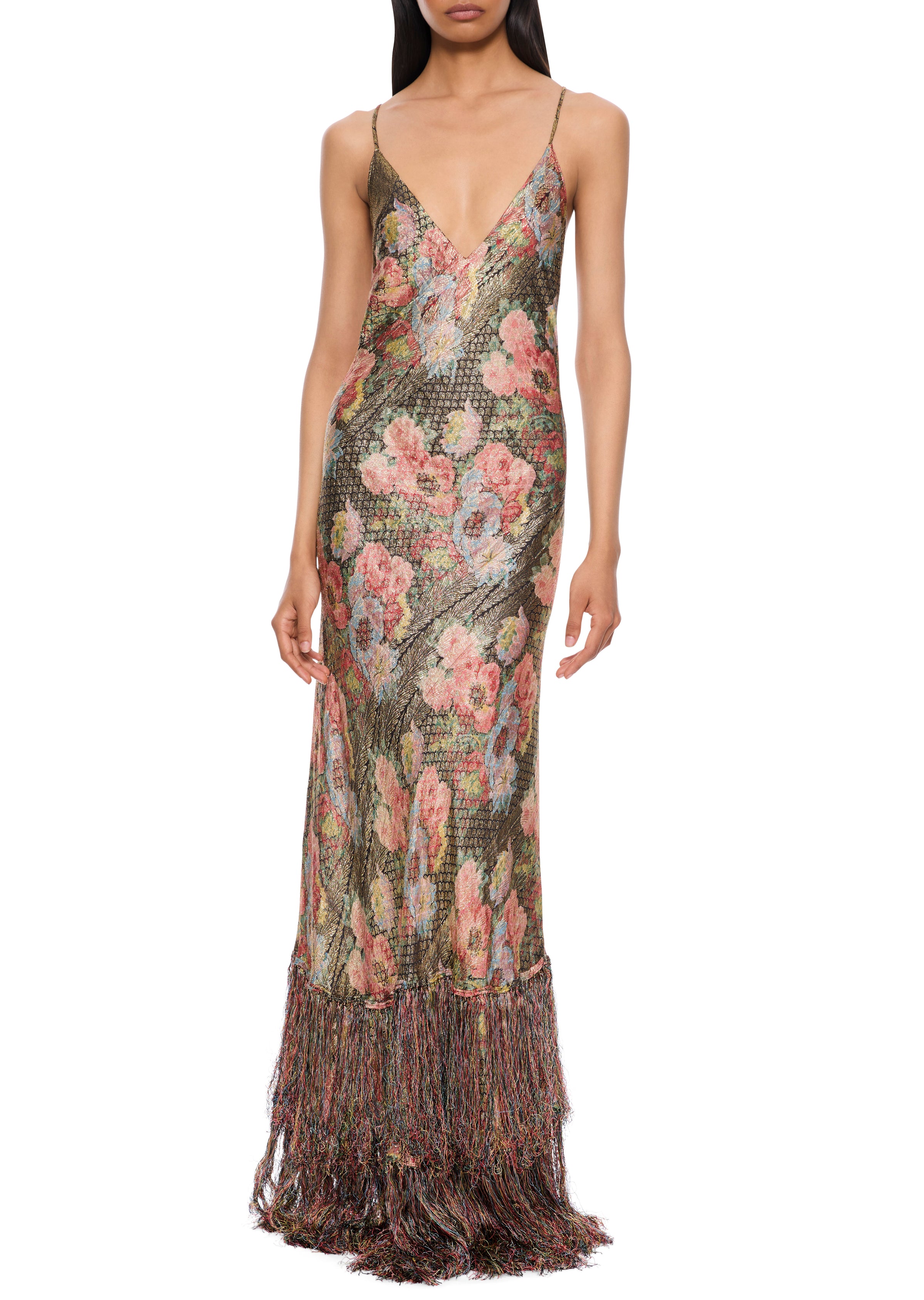 1940s Pastel Lamé Gown - Annie's Ibiza