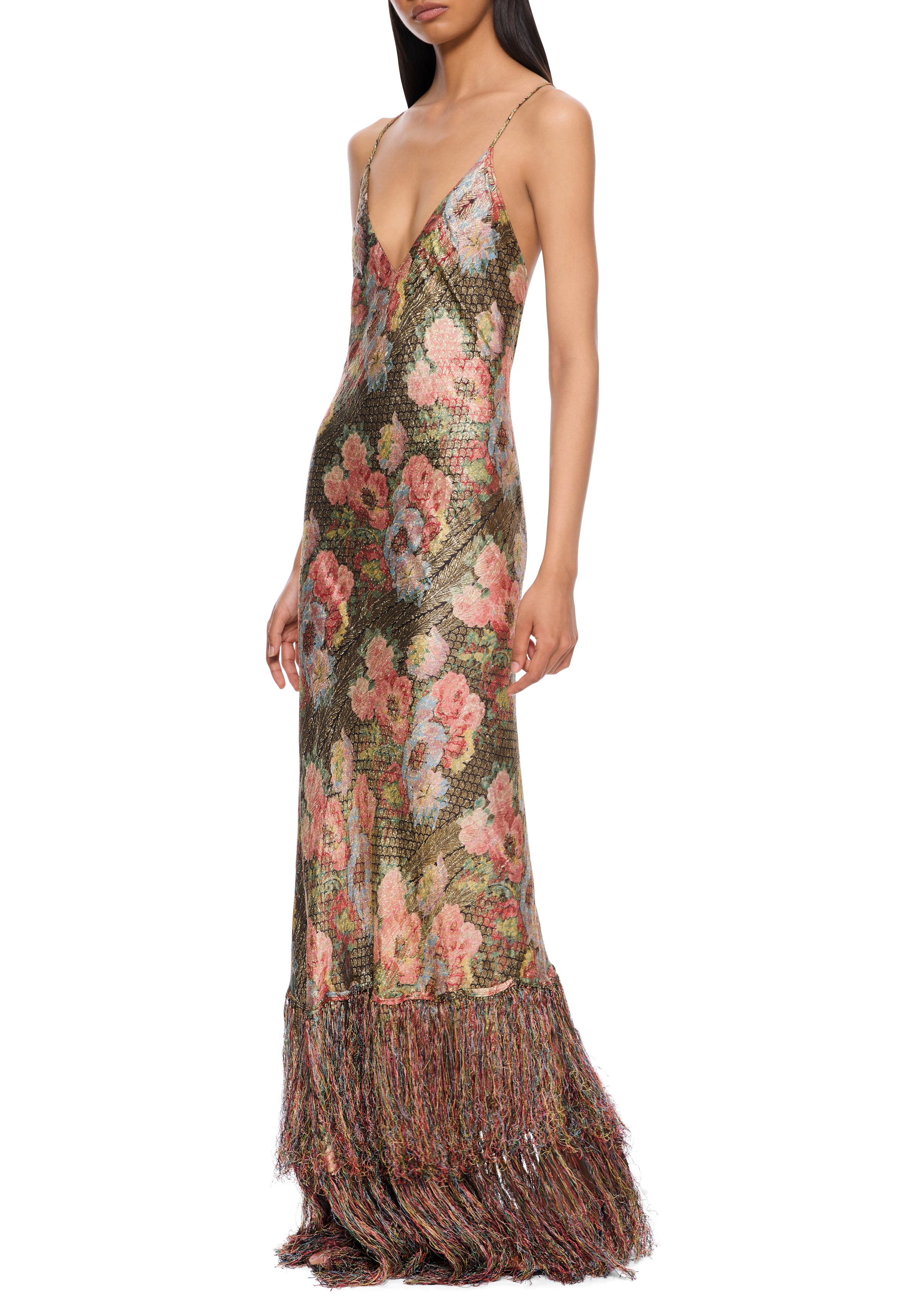 1940s Pastel Lamé Gown - Annie's Ibiza