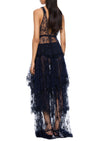 1940s Navy Lace Dress