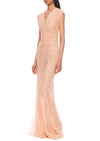 1930s Peach Lace Dress