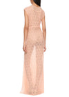 1930s Peach Lace Dress