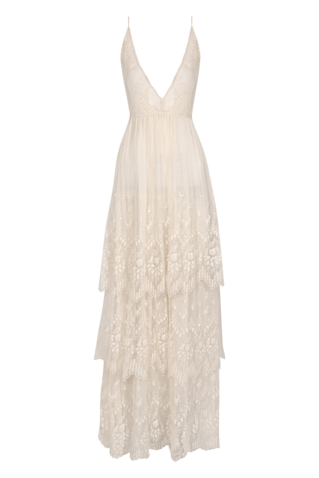 1940s Ivory Tiered Lace Sundress Annie's Ibiza Online 1940s Ivory Tiered Lace Sundress Annie's Ibiza Online