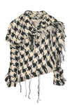 Houndstooth Knotted Jacket