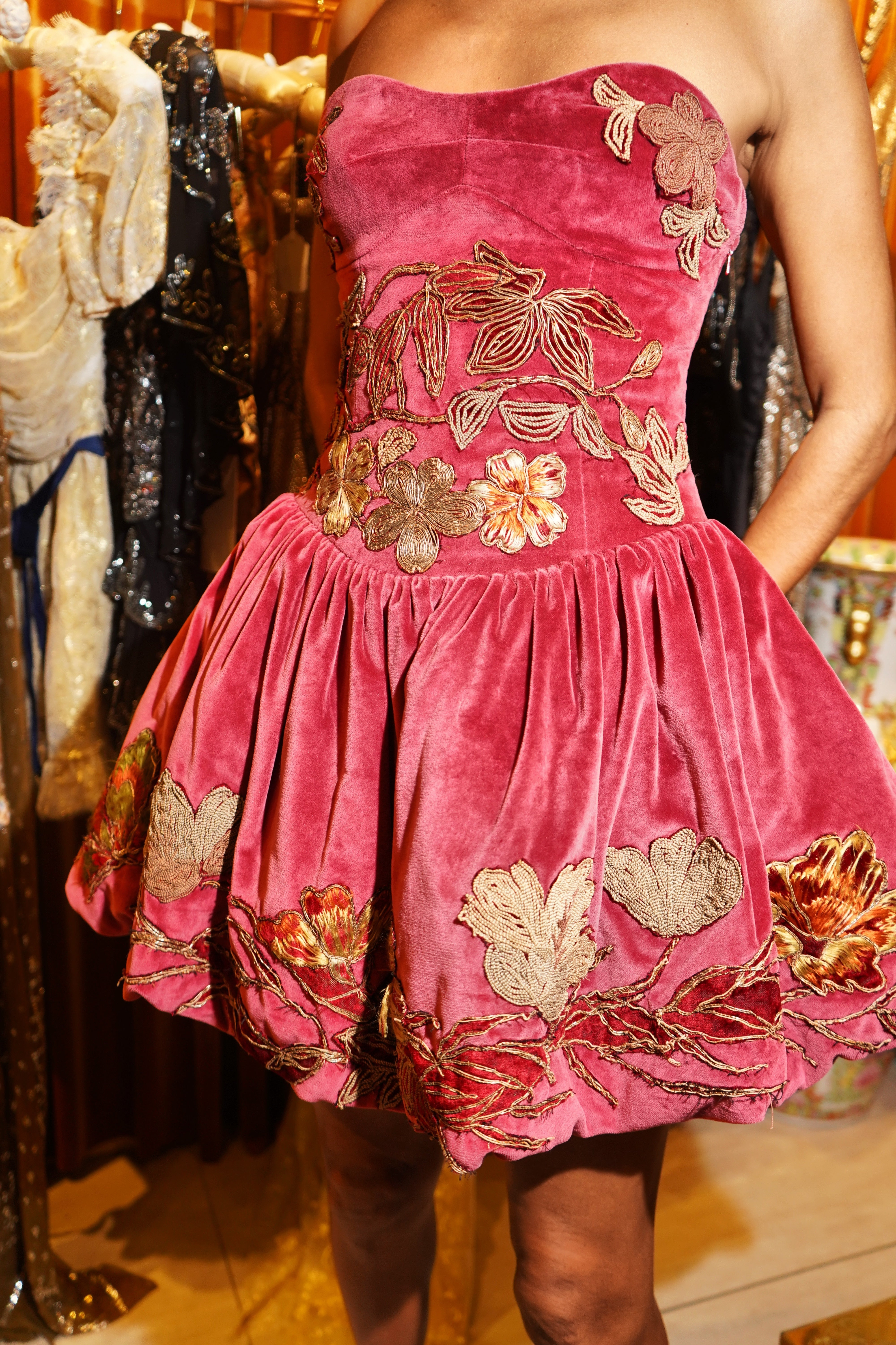 Velvet Tapestry Bubble Dress – Annie's Ibiza Online
