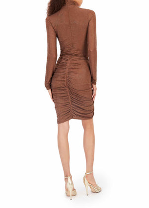Cognac Swarovski Two-Piece Set