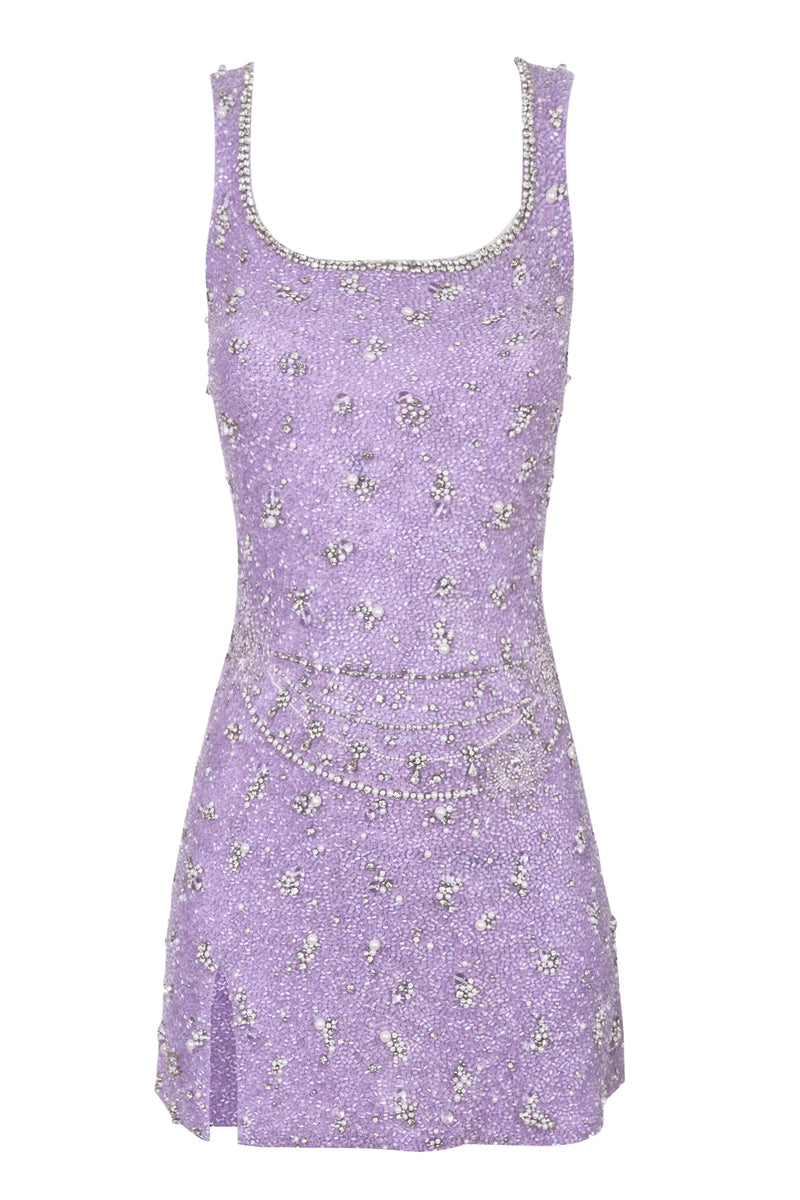 Wren Embellished Mini Dress Lilac Annie s Ibiza