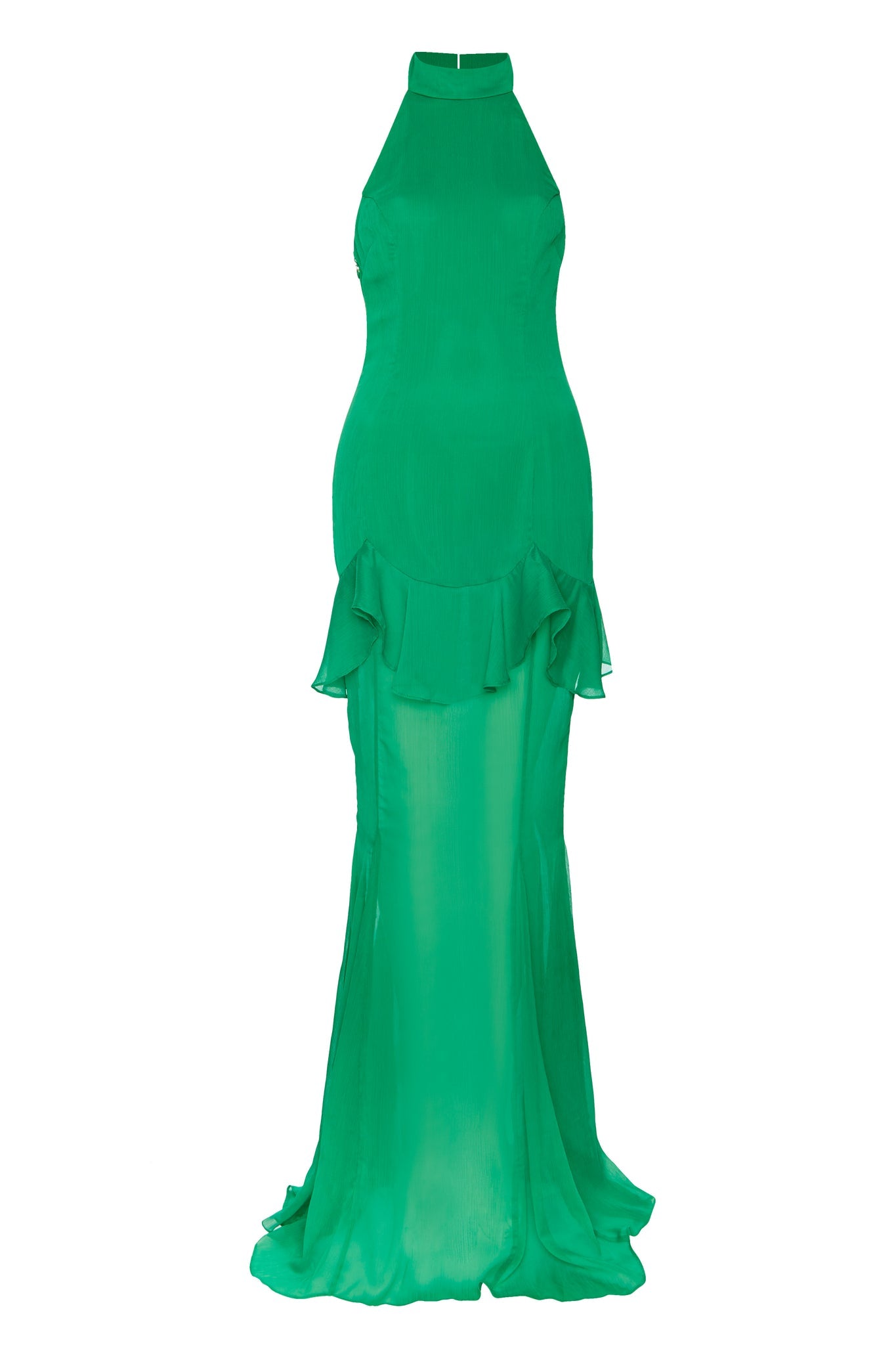 Plain Green georgate One Piece Dress, Half Sleeves, Party Wear at Rs 255/ piece in Surat