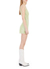 Wren Embellished Mini Dress - Matcha