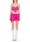 Heart Ruffle Mini Skirt