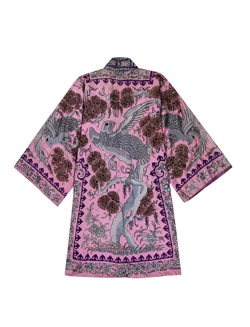19th Century Hand Embroidered Japanese Kimono
