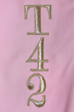 1991 Moschino Couture Pastel Pink 'Tea 4 2' Bodycon Dress. Rent: £150/Day - Annie's Ibiza