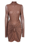 Cognac Swarovski Two-Piece Set
