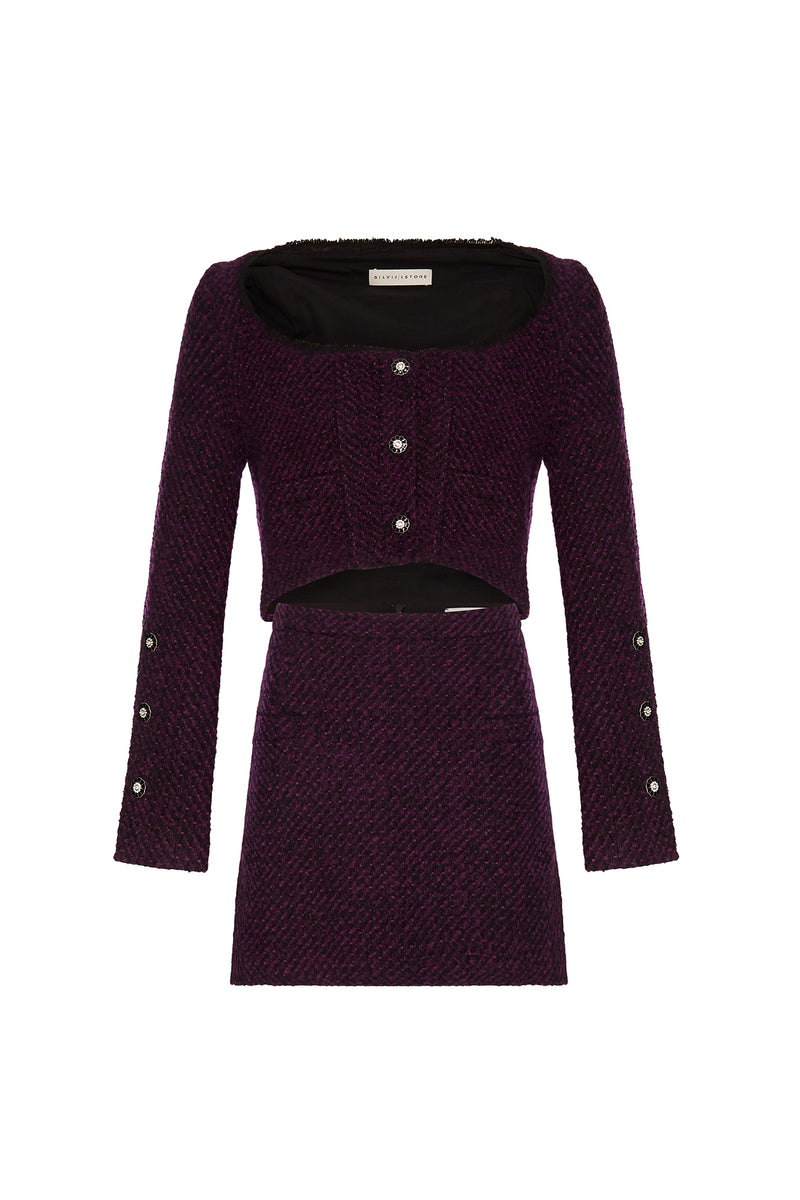 Sophie Mini Jacket- Plum
