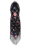 Reconstituted Demi- Couture Floral Shawl Dress
