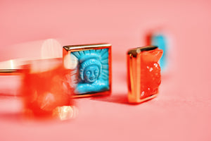 Tanit Carved Turquoise Bangle