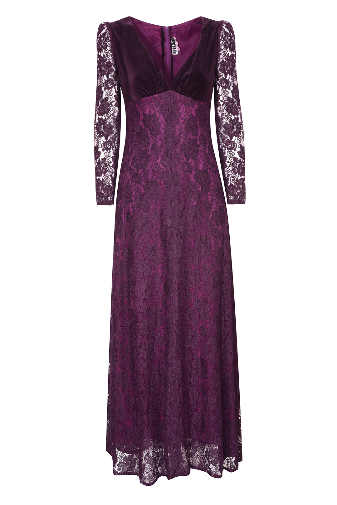 70's Purple Lace Dress