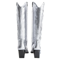 The Silver Cowboy Boot