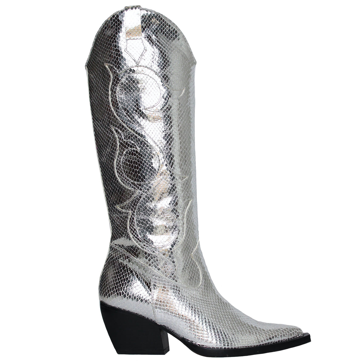 The Silver Cowboy Boot – Annie's Ibiza Online - Main Image