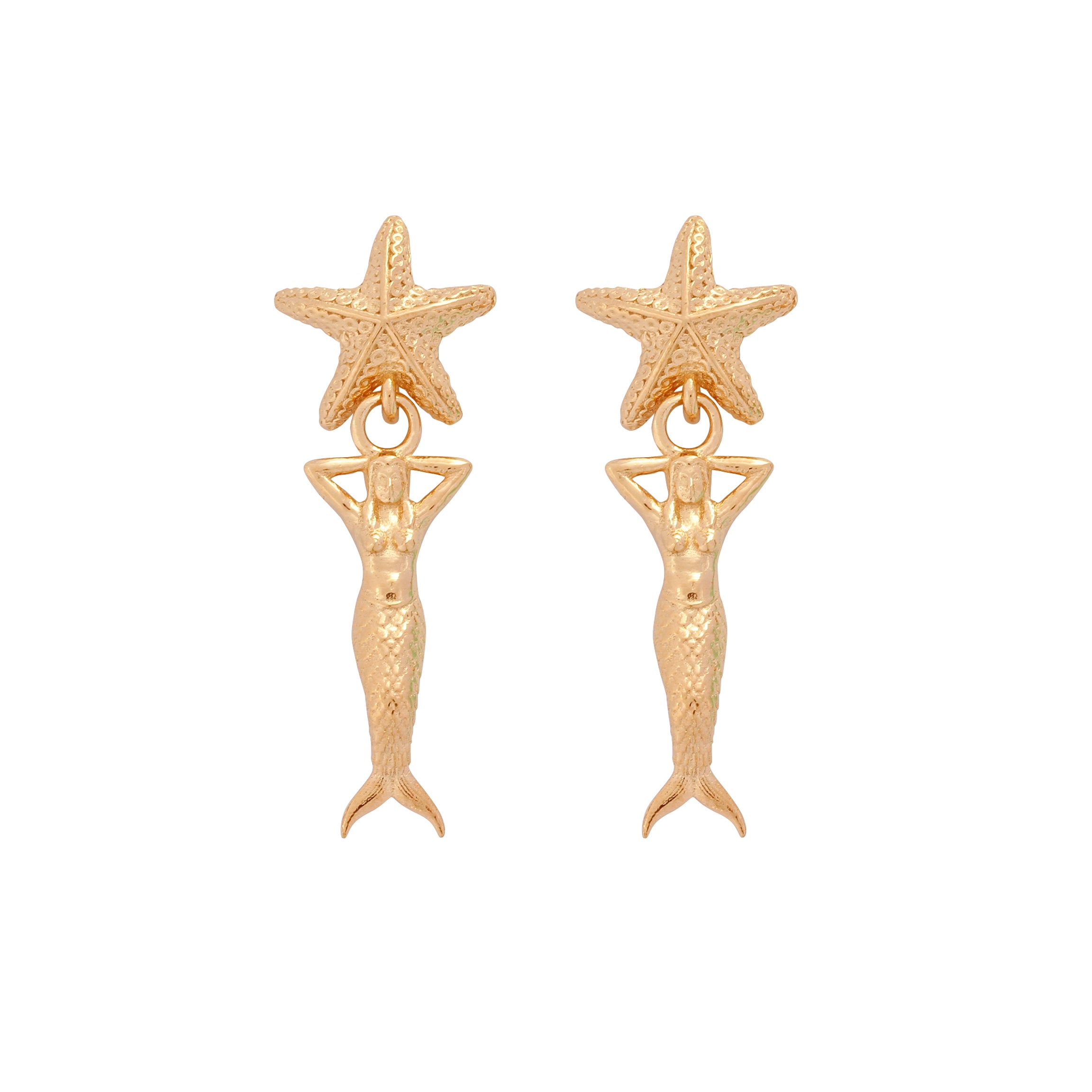 Mini 18ct Gold Starfish Stud Earrings – Penelopetom