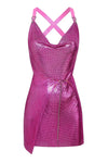 Magenta Adrienne Dress