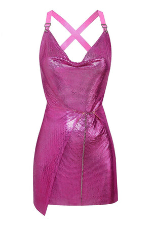 Magenta Adrienne Dress