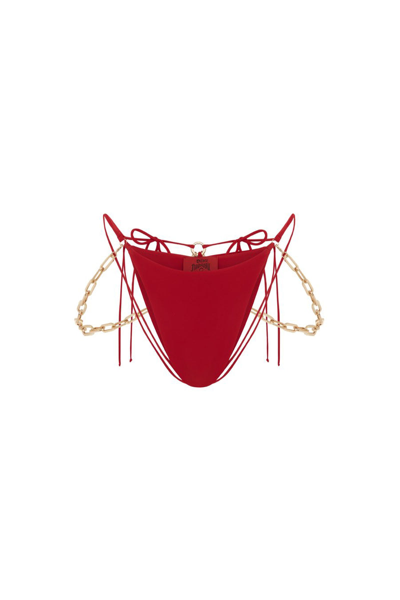Belly Dance Bikini Bottom- Red - Annie's Ibiza