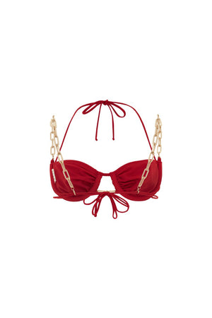 Belly Dance Bikini Top- Red - Annie's Ibiza
