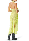 Yellow Crochet Midi Dress