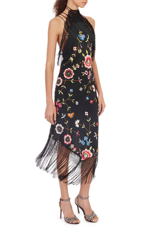 Reconstituted Demi- Couture Floral Shawl Dress