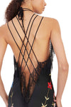 Reconstituted Demi- Couture Floral Shawl Dress