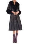 Black Foxy Shearling Coat