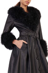 Black Foxy Shearling Coat