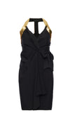1994 Spring-Summer Moschino Cocktail Sequin "Peace" Sign Dress. Rent: £135/Day