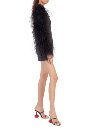 Vegas Feather Mini Dress
