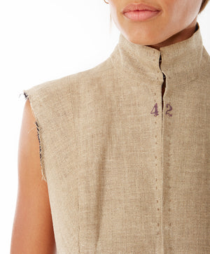 1997-1998 Fall Winter Martin Margiela 'Semi Couture' Linen Bodice. Rent: £1,300/Day