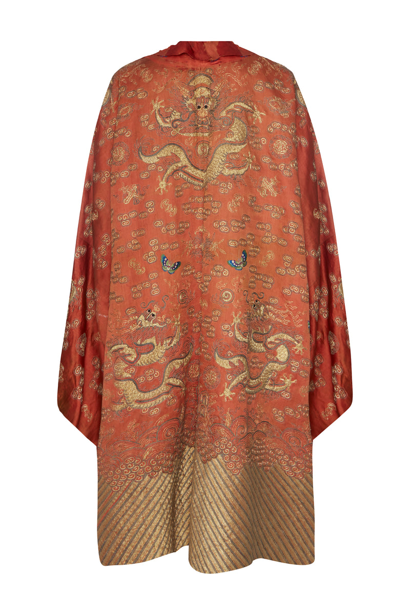 Early 1900s Chinese Dragon Silk Gauze Robe - Annie's Ibiza